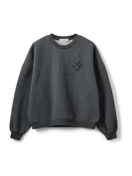Bluza z kapturem Sofie Schnoor z kapturem szara