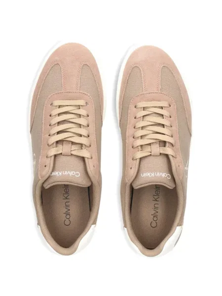 Sneakerși Calvin Klein cu autograf maro