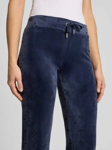 Spodnie dresowe z Niskim stanem z elastycznym Pasem Model „LISA” Juicy Couture