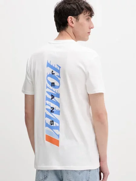 Tommy Jeans tričko béžové