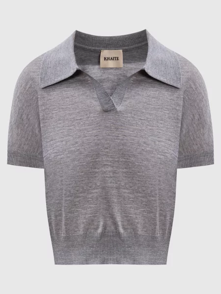 Топ Morgane з вовни Khaite сірий