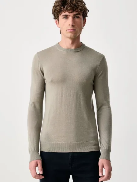 Guess pulover pentru bărbați din lână NEVEN verde