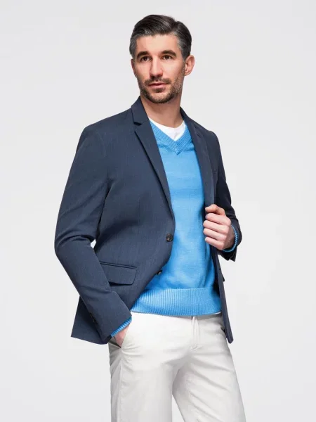 Ombre Sacou denim albastru