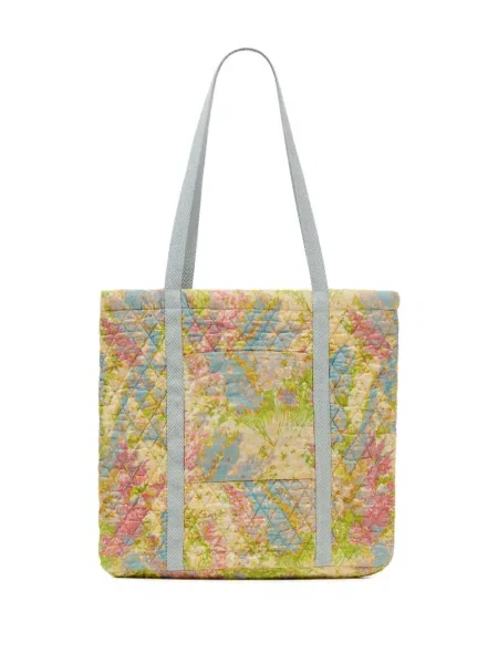 Geantă Loveshackfancy cu model floral cu imagine verde