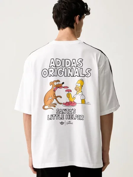 Adidas Originals tričko pánske Little Santas Helper biela