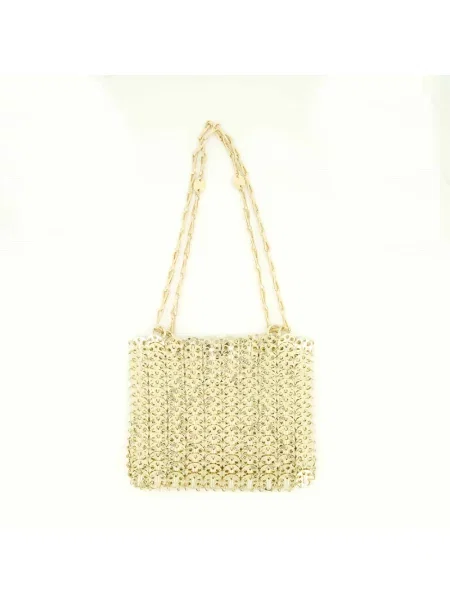 Lekka torebka Paco Rabanne żółta