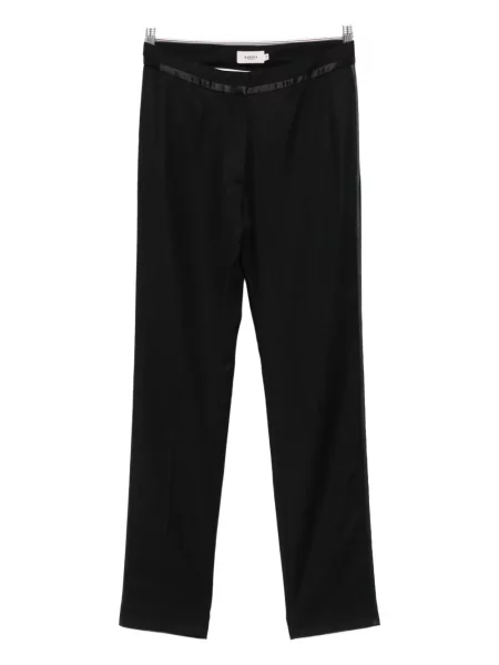 Pantaloni Barena din satin negru