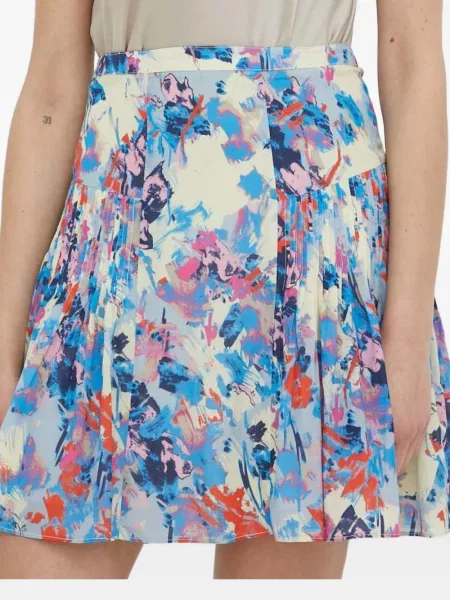 Plisirana plisirana suknja Day Birger Et Mikkelsen s cvjetnim printom smeđa