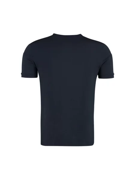 Koszulka Giorgio Armani z logo niebieska