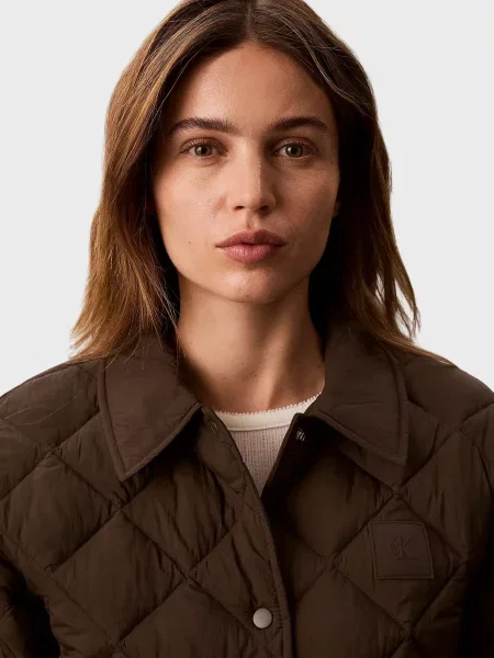 Джинсова куртка Calvin Klein Jeans коричнева