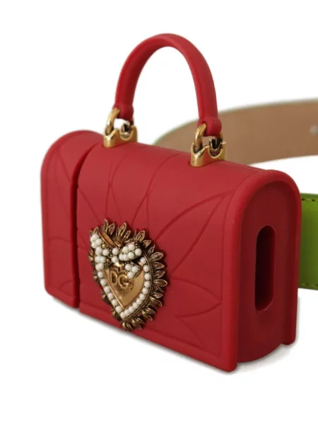 Препасан колан Dolce & Gabbana със сърца зелено