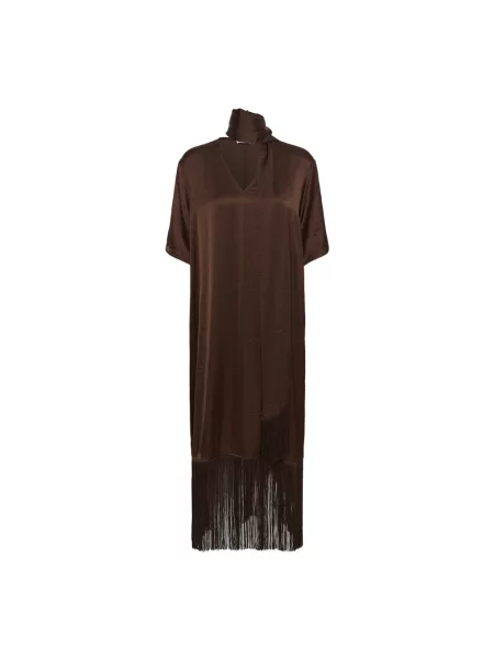 Sukienka maxi Soaked In Luxury brązowa
