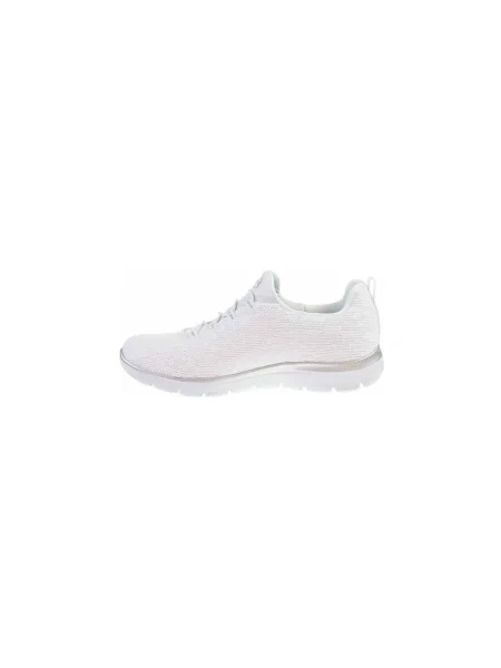 Pantofi Skechers cu model leopard alb