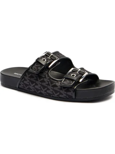 Michael Kors De piele șlapi BYERS negru