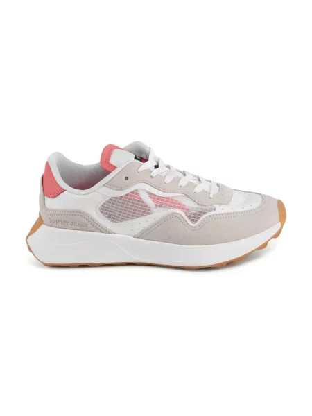 Sneakersy Tommy Jeans casual beżowe