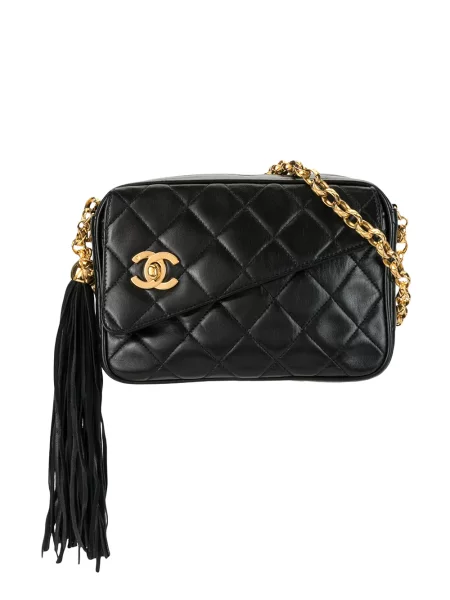 Prošívaná kabelka Chanel Pre-owned černá