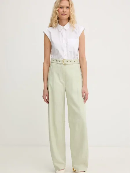 Pinko pantaloni pentru femei verde
