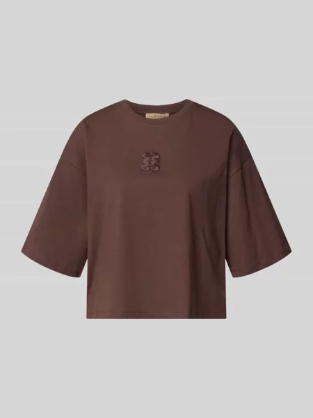 T-shirt o pudełkowym kroju i krótkim kroju z okrągłym dekoltem Smith And Soul