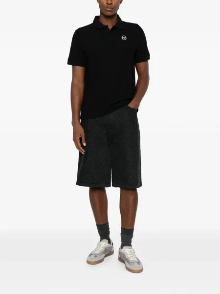 Pólóing Sergio Tacchini autogrammal fekete
