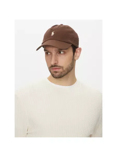Καπέλο του μπέιζμπολ Polo Ralph Lauren καφέ
