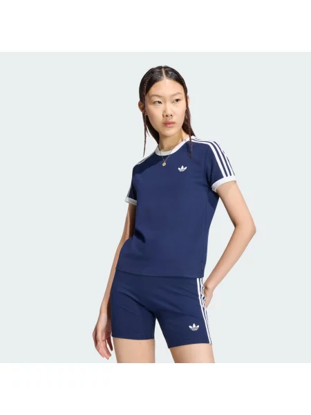Koszulka 3 Stripes Slim biała