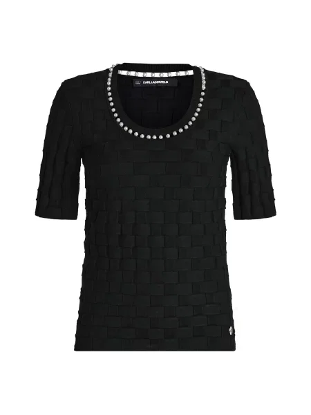 Karl Lagerfeld Pulover negru
