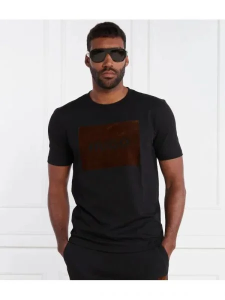 HUGO Tricou Dulive negru