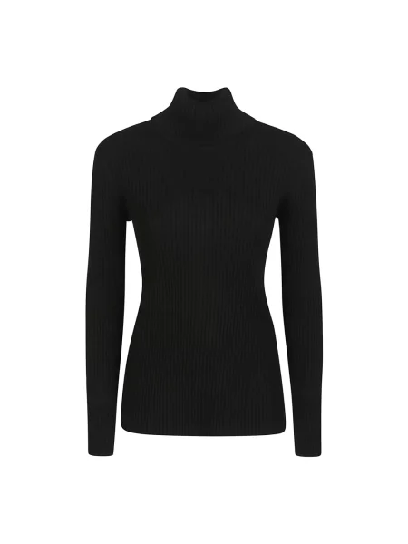 Lniany sweter Parosh czarny