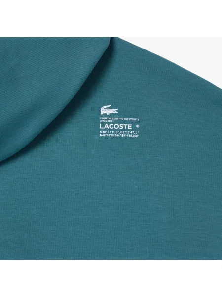 Lacoste Bluza Z Kapturem Jogger niebieska