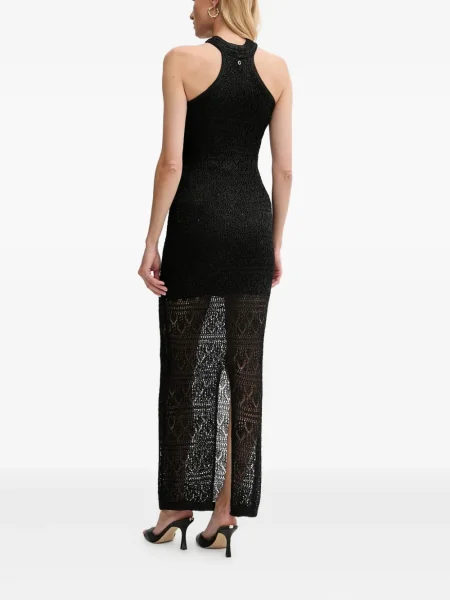 Rochie maxi Guess tricotate negru