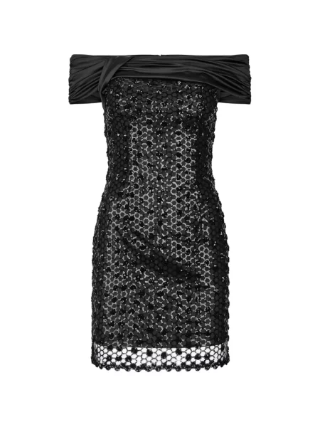 Rochie mini Rotate Birger Christensen cu paiete negru