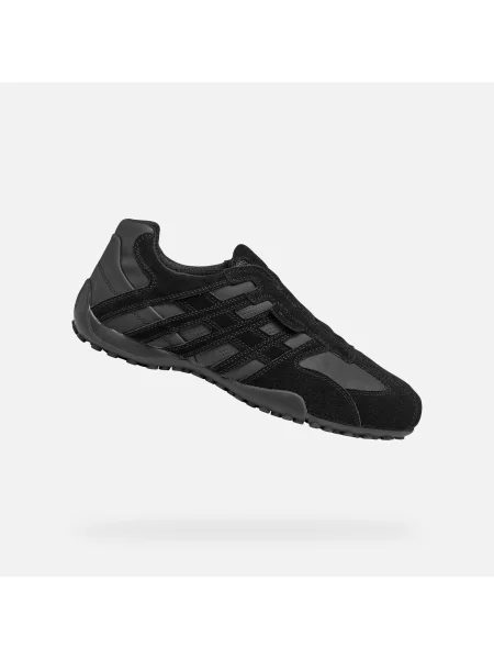Teniși Geox cu model piele de șarpe negru