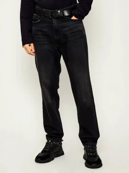 HUGO Blugi | Tapered fit negru
