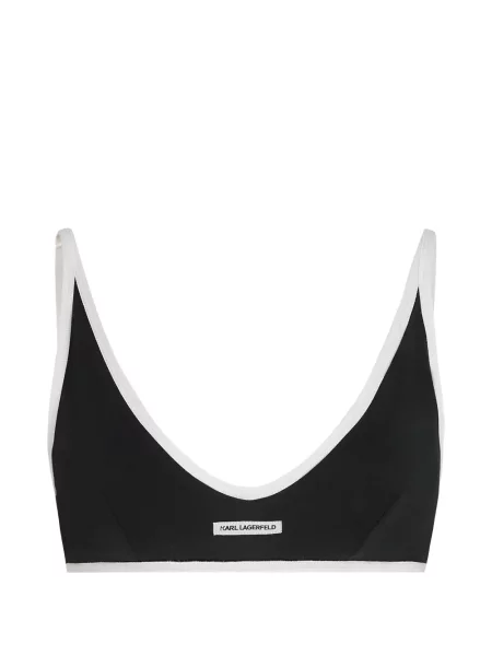 Sutien Karl Lagerfeld cu autograf negru