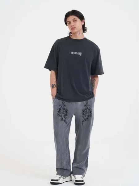 Ed Hardy Pantaloni Liebe Ist Ewig' gri
