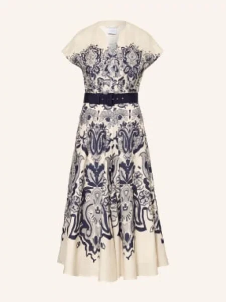 Sara Roka Sukienka Z Lnu Glady blau