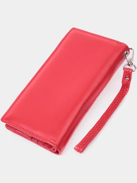 ST Leather Accessories Гаманець Шкіра червоний