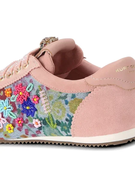 Φλοράλ sneakers Kurt Geiger London με σχέδιο ροζ