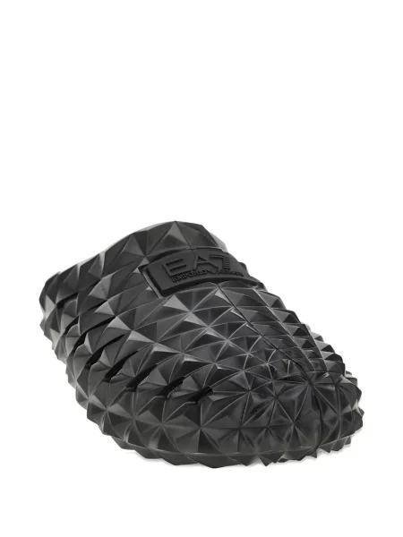 Papuci Ea7 Emporio Armani cu autograf negru