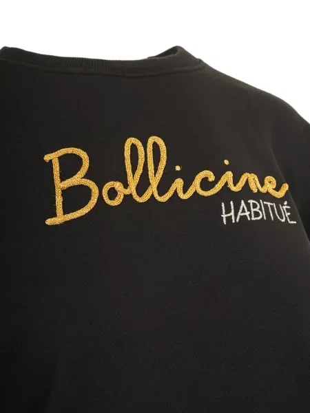 Pulover Mc2 Saint Barth cu broderie negru