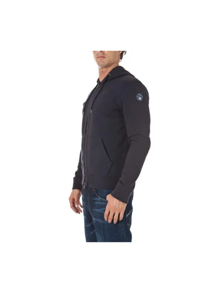Bluza z kapturem Armani Jeans z kapturem niebieska
