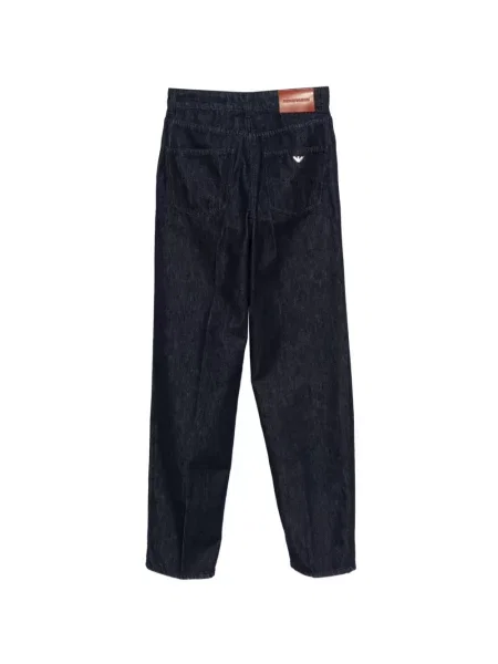 Blugi Emporio Armani plisate albastru