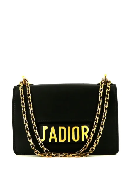Kožená kožená taška Christian Dior Pre-owned černá
