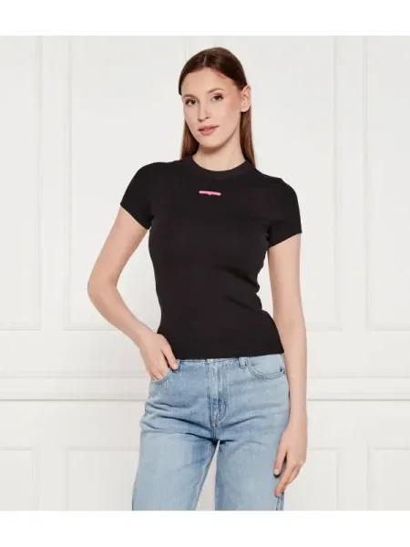 Tommy Jeans Póló | Slim Fit fekete