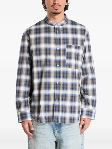 Карирана риза A.p.c. синьо