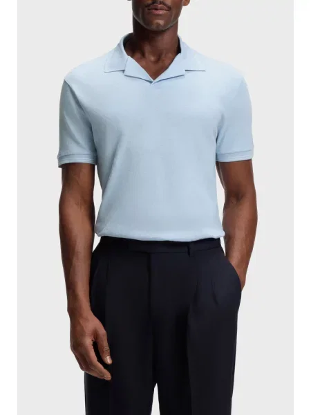 Поло Boss голубое