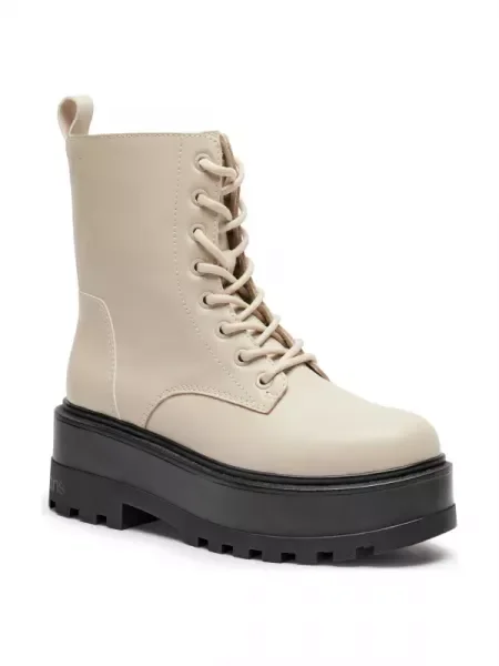 Calvin Klein Jeans De piele botine cu platformă