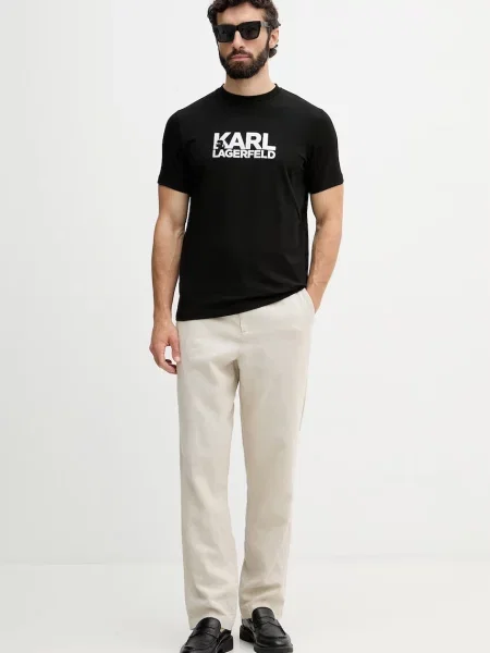 KARL LAGERFELD Tričko čierna