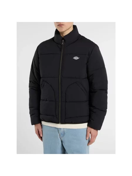 Dickies Kurtki Mężczyzna M Wełna Kurtka puchowa Summerdale Puffer Jacket czarny