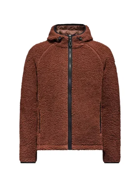 Hanorac cu glugă Cape Horn din fleece maro